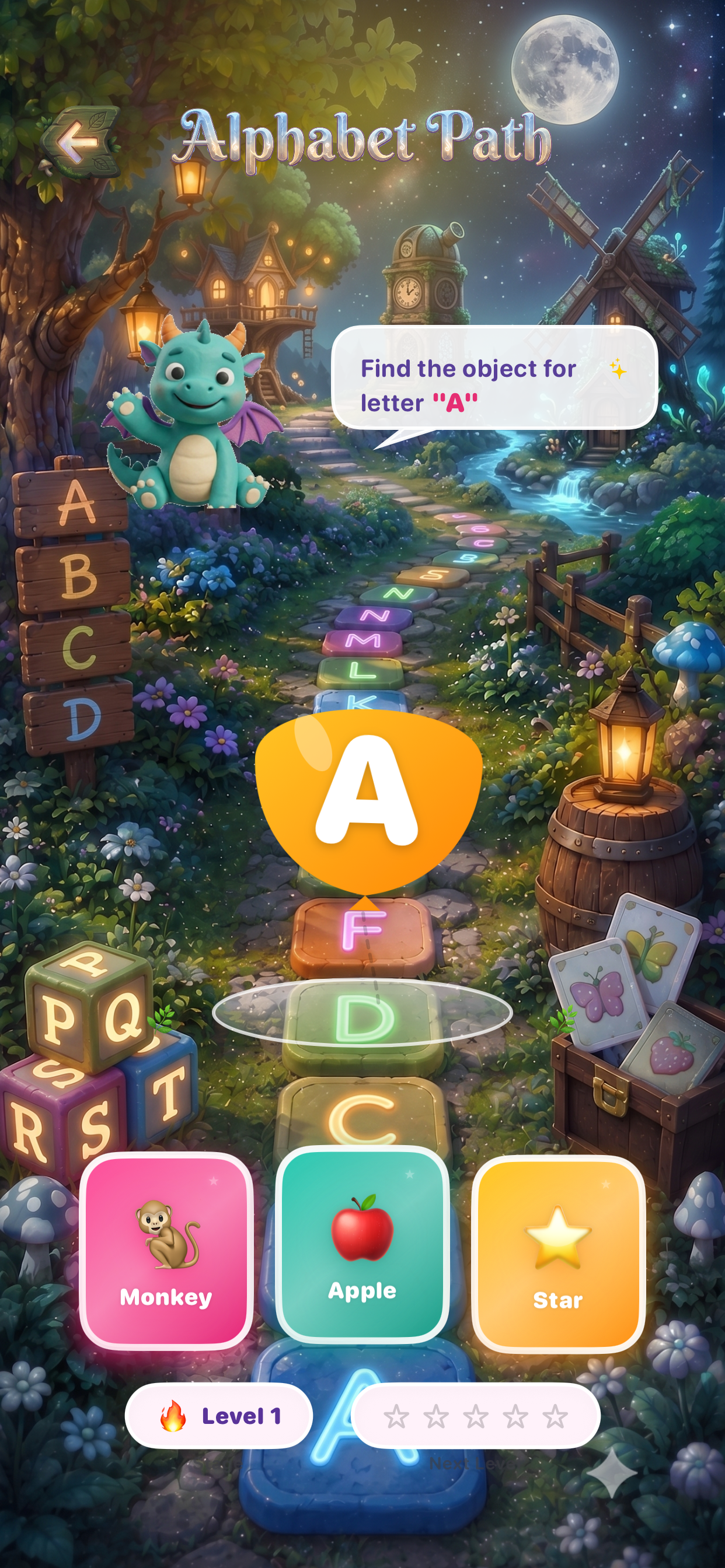 Alphabet Path Gameplay Screen