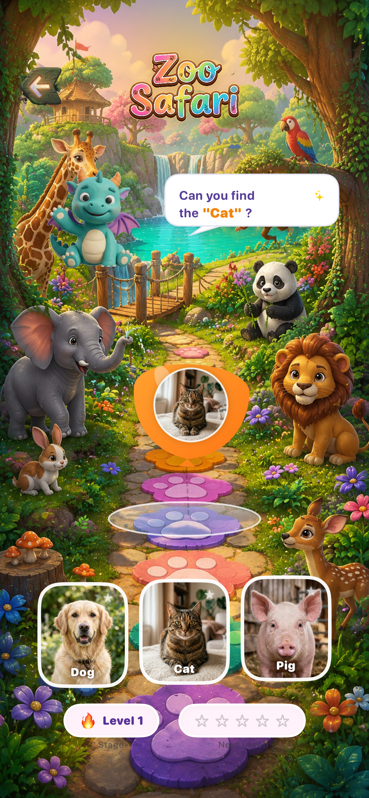 Zoo Safari Gameplay Screen